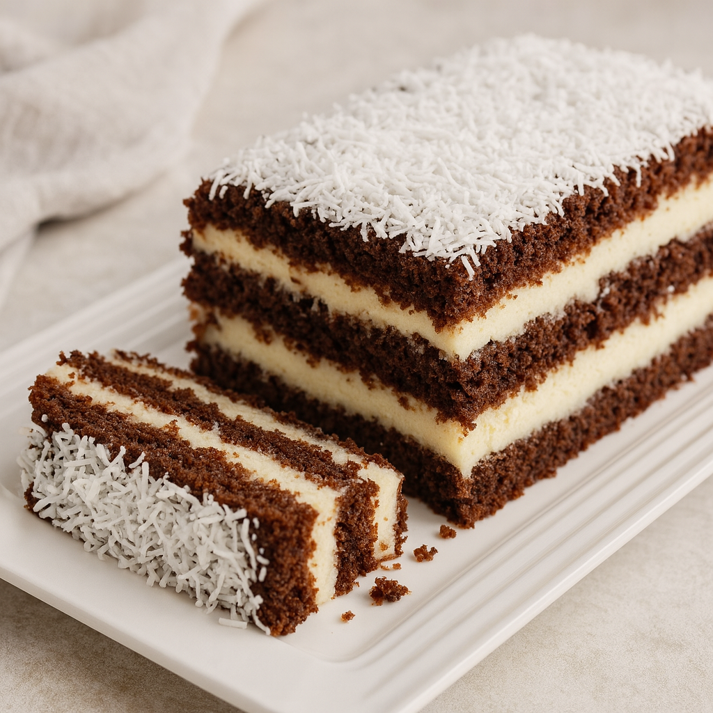 Bolo de Coco gelado e fit